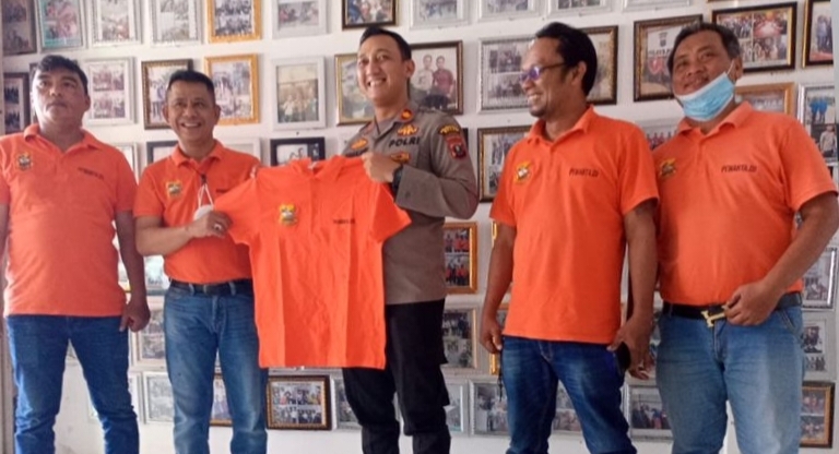 Kapolsek Medan Baru Kunjungi Kantor Pewarta