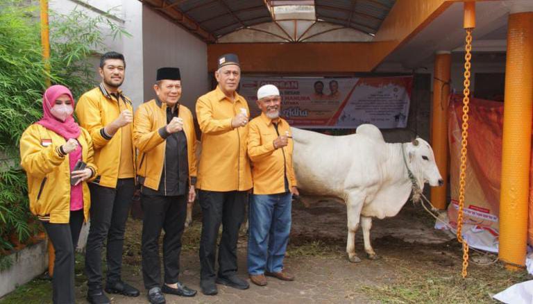 Partai Hanura Sumut Sembelih 3 Hewan Kurban