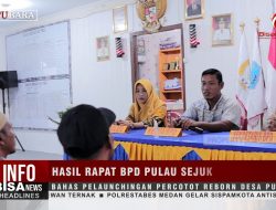 Rapat BPD Pulau Sejuk Bahas Pelaunchingan Percotot Reborn Desa Pulau Sejuk