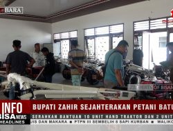 Sejahterakan Petani Batubara Bupati Zahir Serahkan Bantuan 10 Unit Hand Traktor dan 2 Unit Pompa Air