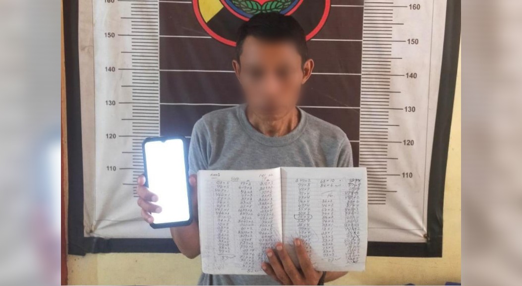 Polsek Lima Puluh Amankan Tersangka Juru Tulis Togel
