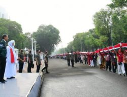 Presiden Jokowi Lepas Kirab Merah Putih
