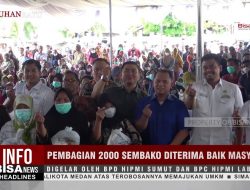 Pemabagian 2000 Sembako Diterima Baik oleh Masyarakat Labuhanbatu