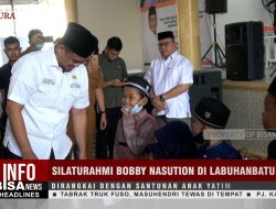 Silaturahmi Bobby Nasution di Labuhanbatu Utara Dalam Rangka Pemulihan Ekonomi Pasca Covid 19 Dirangkai Penyantunan Anak Yatim