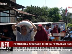 Pembagian Sembako di Desa Pematang Panjang kepada Lansia, Anak Yatim, Dhuafa dan Abang Becak