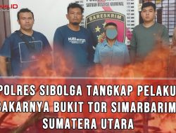 Polres Sibolga Tangkap Pelaku Terbakarnya Bukit Tor Simarbarimbing Sumatera Utara