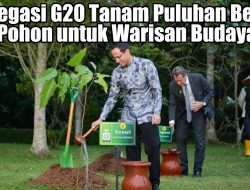 Delegasi G20 Tanam Puluhan Benih Pohon untuk Warisan Budaya