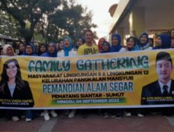 Rizki Lubis dan Meutya Hafid Fasilitasi Family Gathering Warga Pangkalan Masyhur