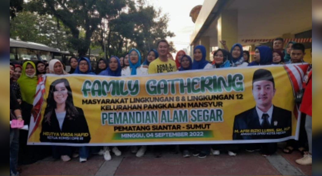 Rizki Lubis dan Meutya Hafid Fasilitasi Family Gathering Warga Pangkalan Masyhur