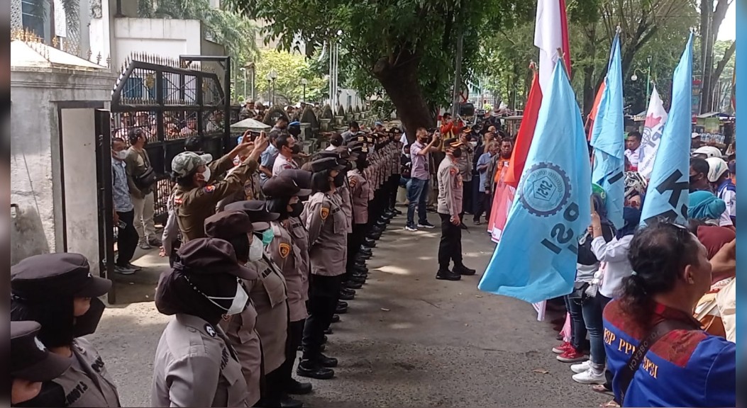 Kapolrestabes Medan Ceritakan Aksi Demo Tolak Kenaikan Harga BBM di DPRD Sumut