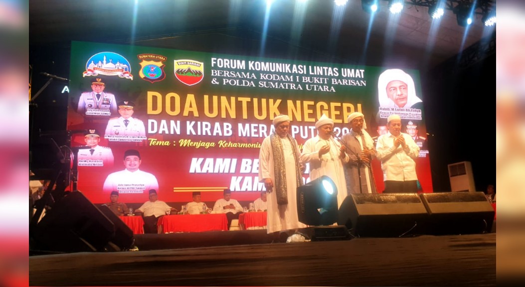 Ribuan Umat Lintas Agama Ikuti Doa untuk Negeri dan Kirab Merah Putih 2022