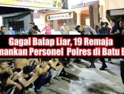 Gagal Balap Liar, 19 Remaja Diamankan Personel  Polres di Batu Bara