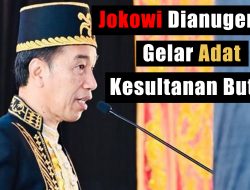Jokowi Dianugerahi Gelar Adat Kesultanan Buton