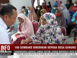 100 Sembako Diberikan kepada Warga Desa Gunung Bandung