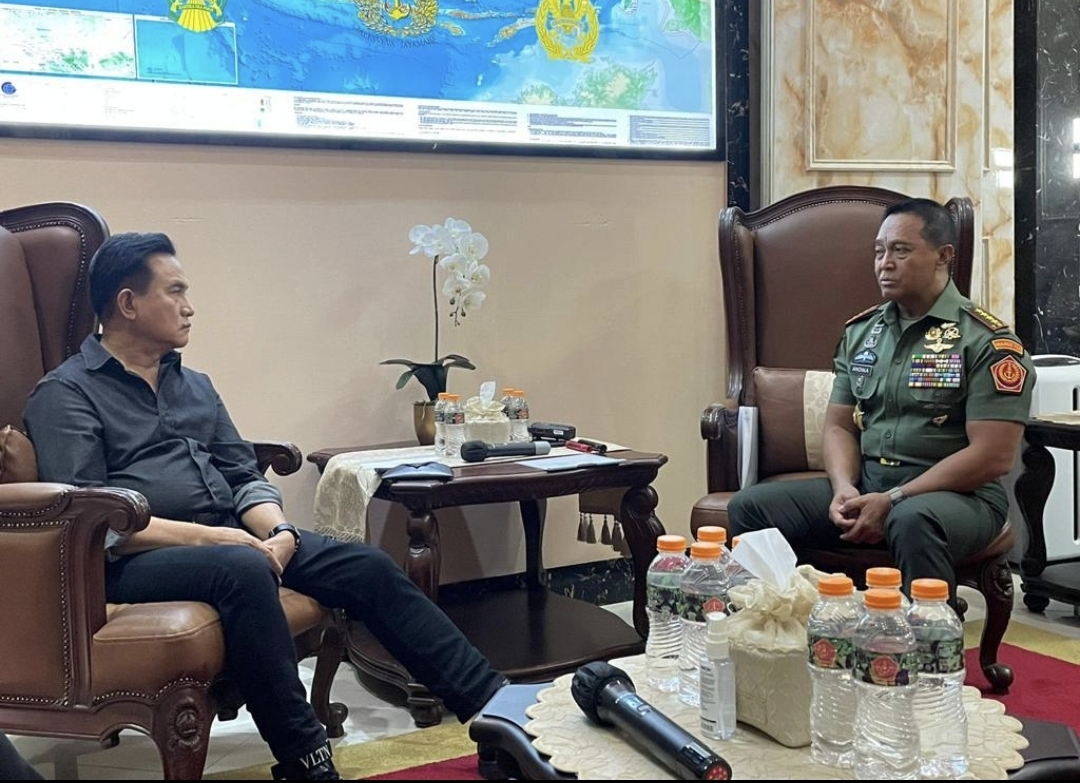 Yusril Diskusikan Masalah Pertanahan dengan Panglima TNI, Lahan Polonia Disinggung
