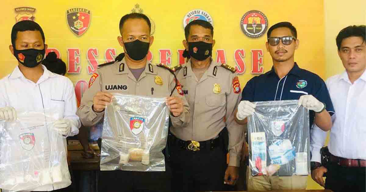 Tiga Tersangka Pengedar 252,3 Gram Sabu Diringkus Polisi