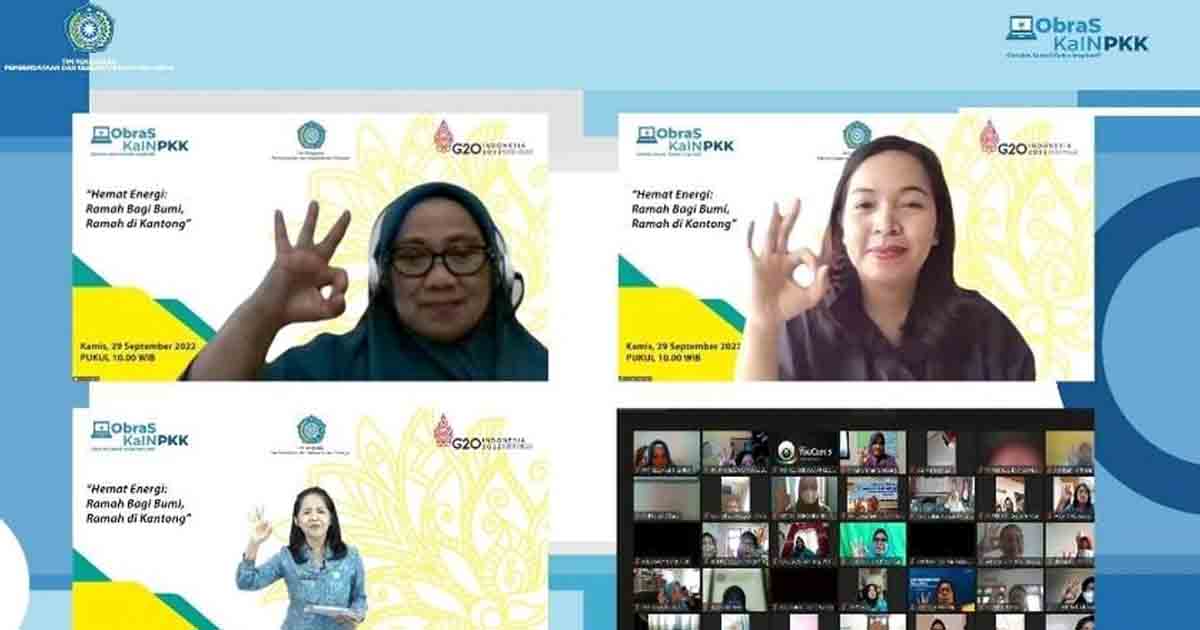 TP PKK Gelar Webinar Hemat Energi
