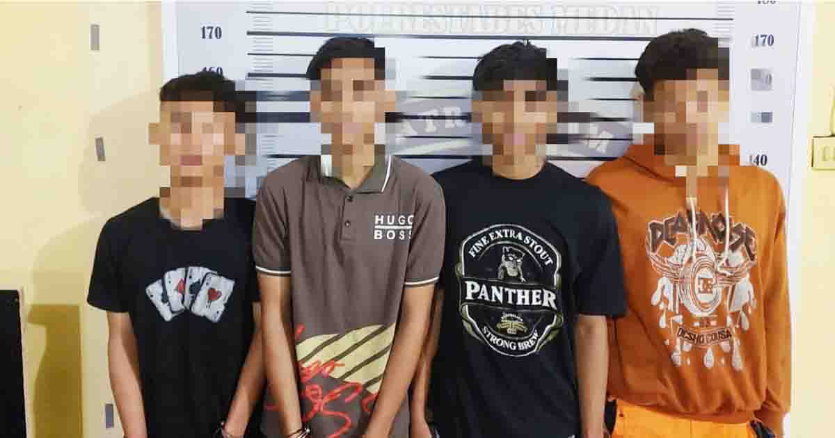 Polisi Tangkap 4 Anak Geng Motor Tersangka Pelaku Begal, 1 Buron