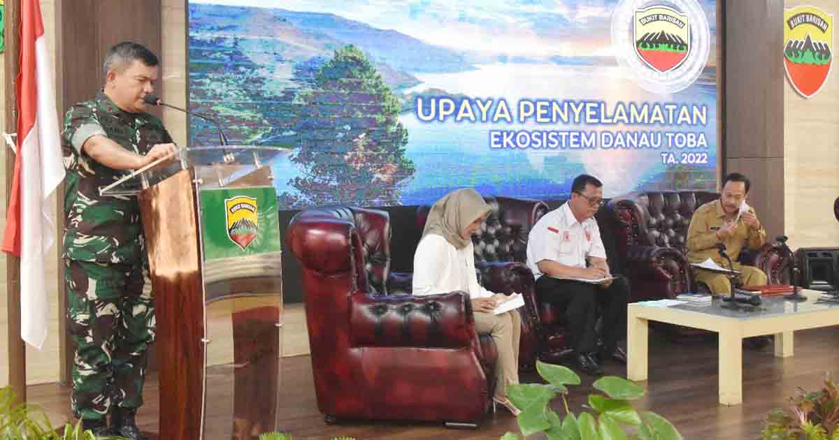Pangdam I/BB Pimpin Rakor Penyelamatan Ekosistem Danau Toba