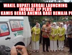 Wakil Bupati Sergai Launching Inovasi JIP Plus dan Kamis Bebas Anemia bagi Remaja Putri