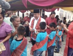 Bupati Zahir Hadiri Pesta Pembangunan Rumdis HKBP Maranatha