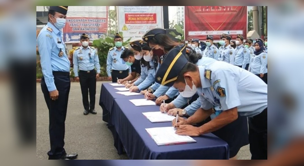 Pegawai Kemenkumham Sumut Teken Pakta Integritas Pemilu