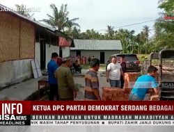 Ketua DPC Partai Demokrat Sergai Berikan Bantuan untuk Madrasah Mahadiyyah Ar Ridwan | Info Bisanews