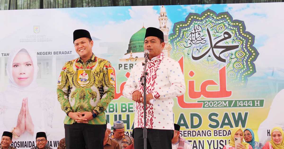 Bupati dan Wabup Sergai Hadiri Maulid Nabi Muhammad SAW