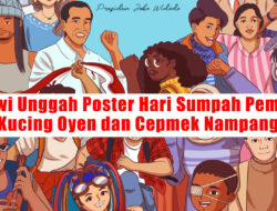 Jokowi Unggah Poster Hari Sumpah Pemuda, Kucing Oyen dan Cepmek Nampang