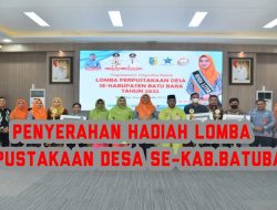 Penyerahan Hadiah Lomba Perpustakaan Desa se-Kab.Batubara
