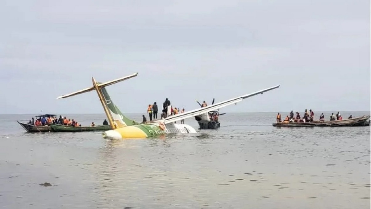 Pesawat Precision Air Nyemplung ke Danau, 19 Orang Tewas