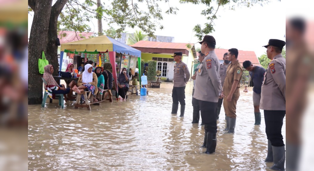 Kapolres Sergai Cek Posko Kesiapsiagaan Banjir