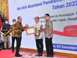 Bupati Zahir Terima Penghargaan Kemenkeu Terkait Perolehan Opini WTP