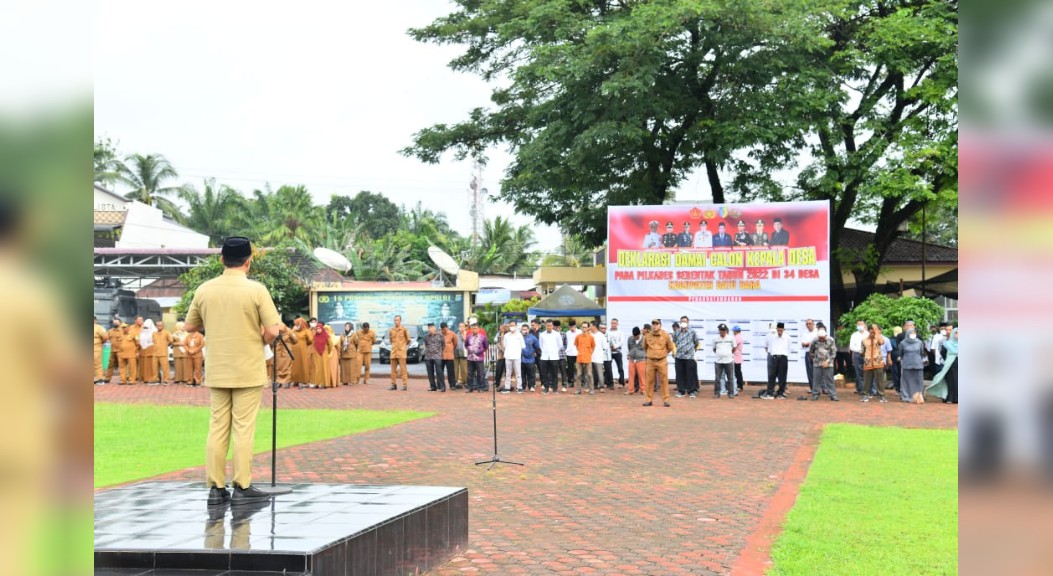 Ratusan Cakades Teken Deklarasi Pilkades Damai