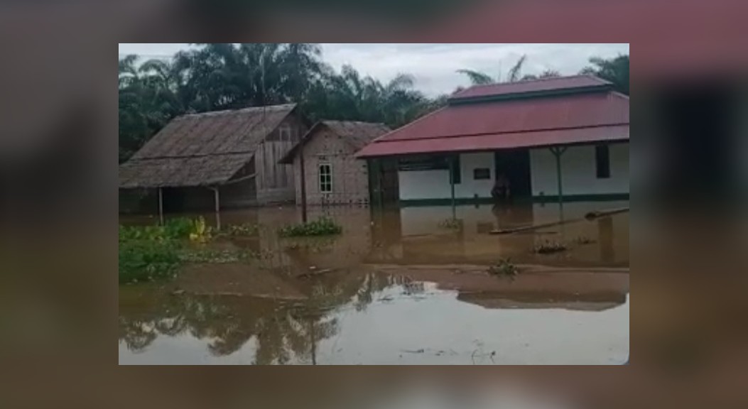 Puluhan Rumah di Simpang Gambus Terendam Banjir, Warga : Baru Polisi yang Datang Meninjau