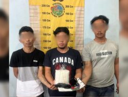 Polres Sergai Amankan 3 Tersangka Kasus 1 Kg Sabu