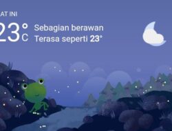 Cuaca Hari Ini, Selasa 22 November 2022, Diperkirakan Medan Hujan Petir di Malam Hari