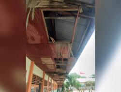 Plafon SDN 05 Desa Bogak Dikhawatirkan Runtuh dan Timpa Anak Sekolah