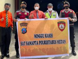 Sat Samapta Polrestabes Medan Laksanakan Patroli Dialogis dan Minggu Kasih