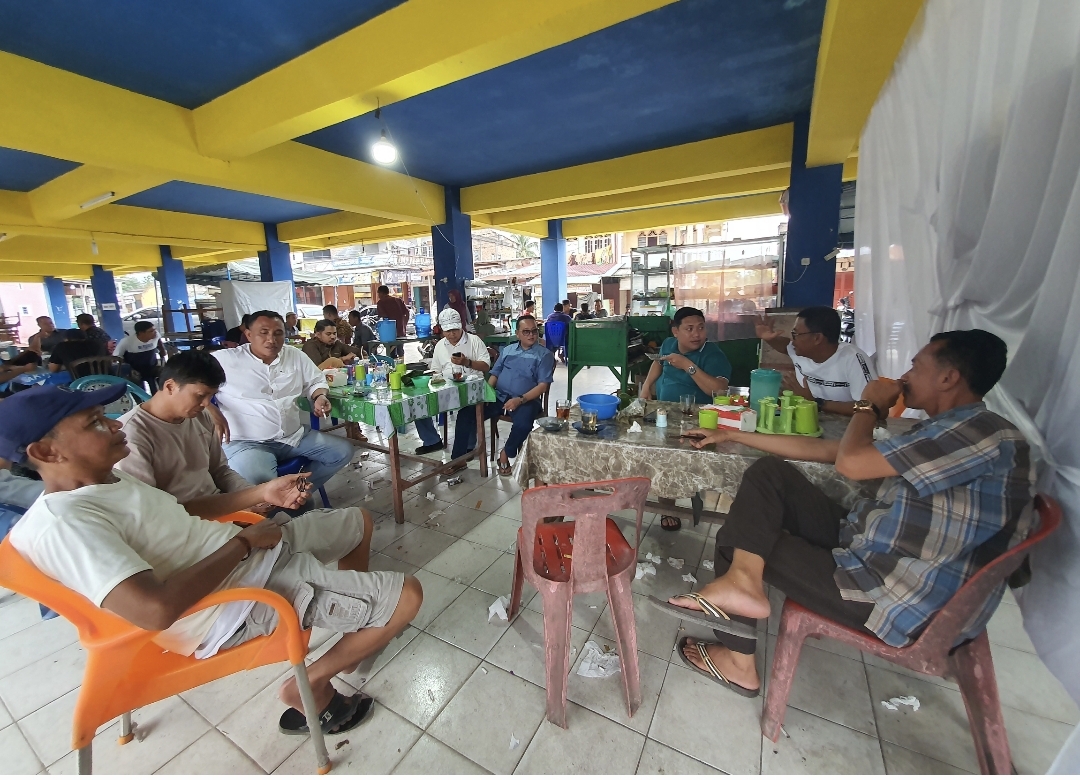 Seru, "Ngopi" di Pajak Simpang Dolok Bahas Hasil Pilkades di Batu Bara
