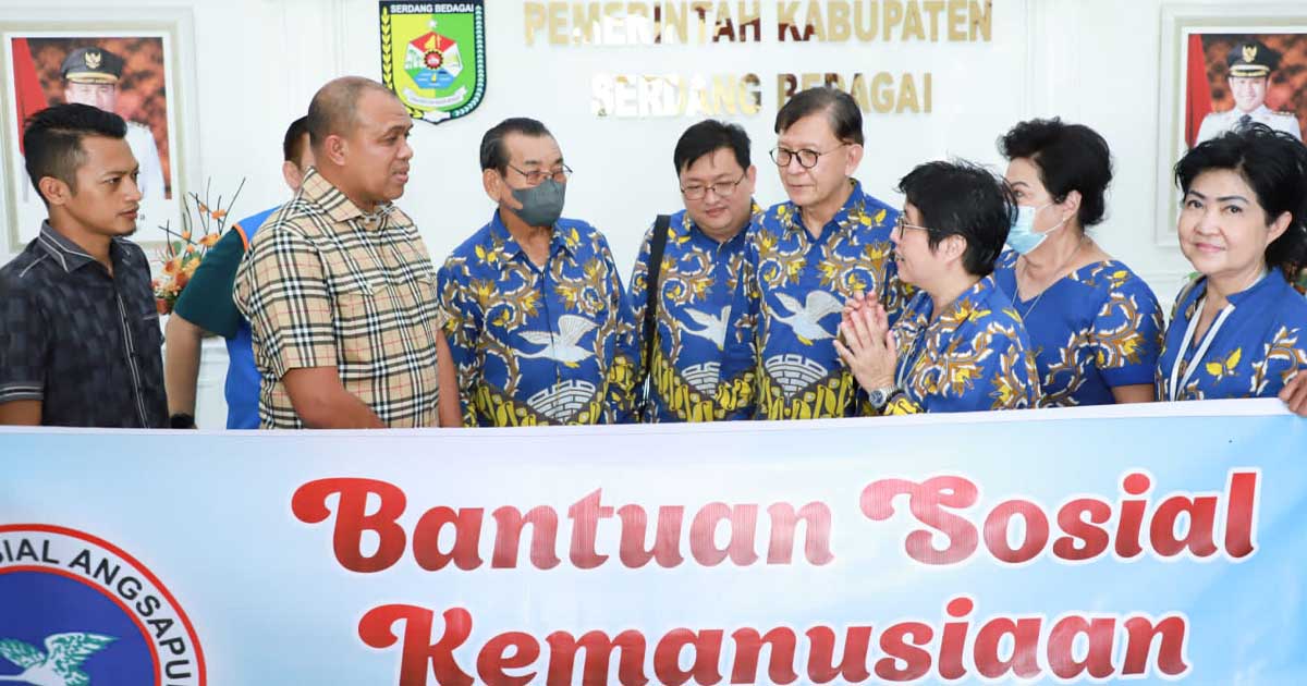 Pemkab Sergai Terima Bantuan Sembako dari Angsapura, BPBD Ungkap Jumlah Korban Banjir