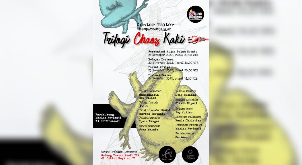 Kantor Teater Segera Pentaskan Trilogi Chaos Kaki di TIM