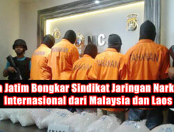 Polda Jatim Bongkar Sindikat Jaringan Narkotika Internasional dari Malaysia dan Lao