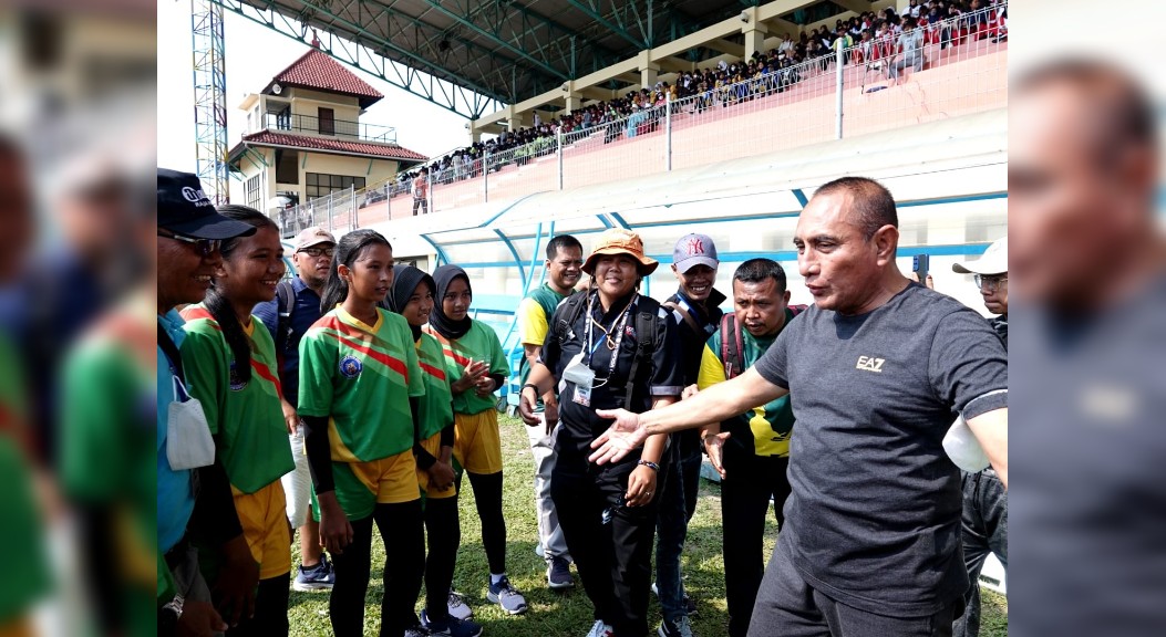 Gubsu Semangati Kontingen Sumut Peserta Kejurnas Drumband 2022