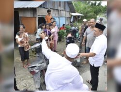 Bupati Batu Bara Kunjungi Korban Banjir di Medang Deras