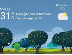 Cuaca Hari Ini, Minggu 4 Desember 2022, Diperkirakan Medan Diguyur Hujan Petir