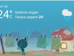 Cuaca Hari Ini, Kamis 22 Desember 2022, Diperkirakan Medan Hujan Sedang dari Siang Hingga Malam