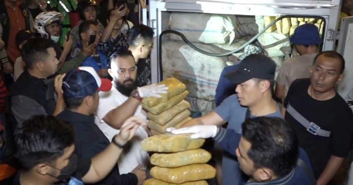 Polisi Gagalkan Penyelundupan 1,1 Ton Ganja