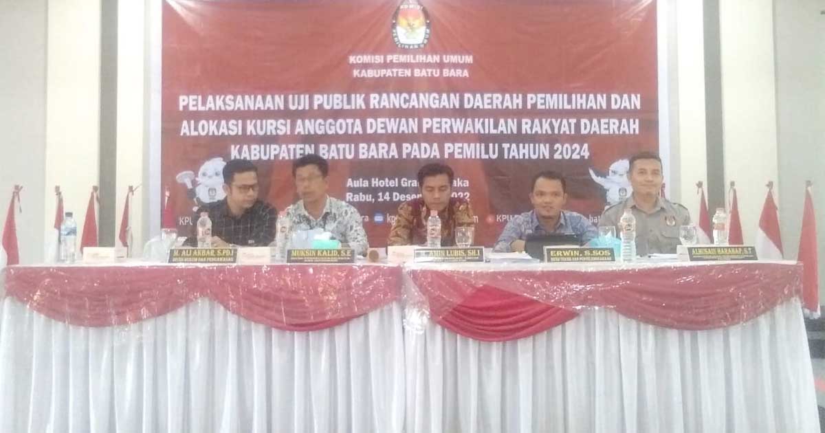 KPU Batu Bara Siapkan Rancangan Alokasi Kursi DPRD