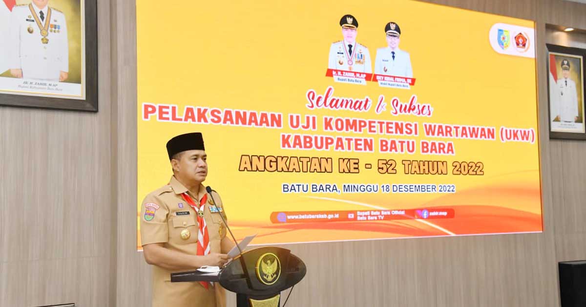 Bupati Batu Bara Minta Wartawan Tidak Sebarkan Hoaks
